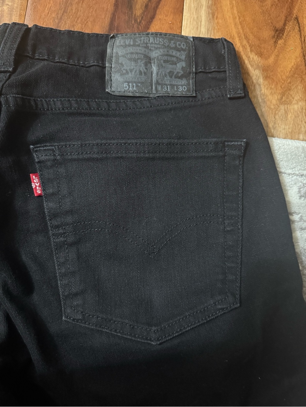Levi’s 511 Black Men's Jeans 31x30 - Picture 5 of 7